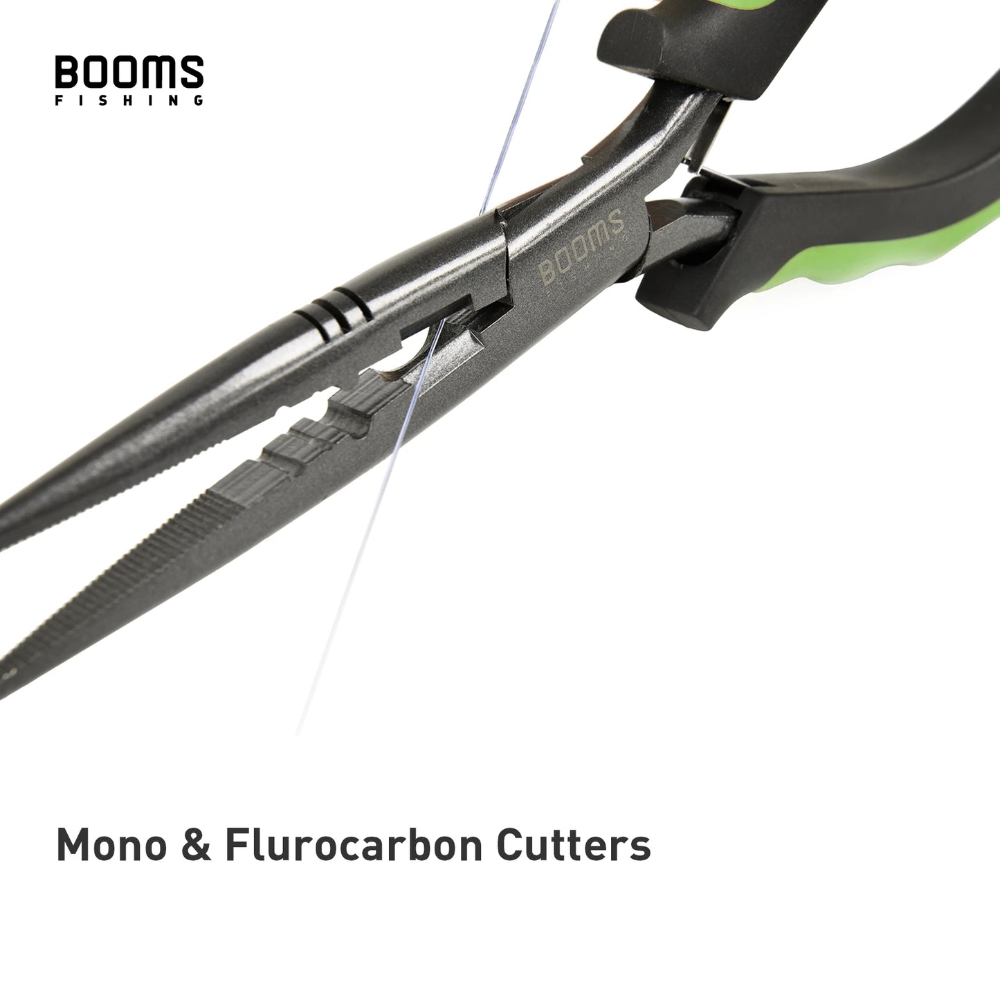 Booms Fishing F03 Multifunction Fishing Pliers Tools 23.5cm Straight Long Nose Stainless Steel Line Cutter Scissors Tools