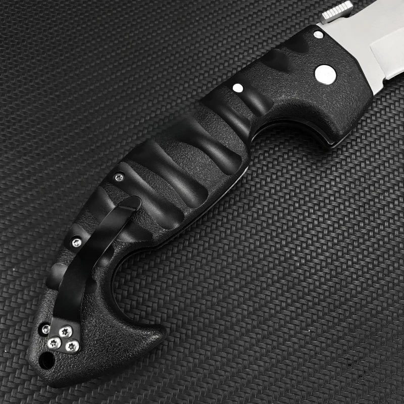 Cold spartan Pocket Pocket knife 7CR13MOV blade fiberglass handle Outdoor Tactical Camping Hiking Survival EDC folding knife