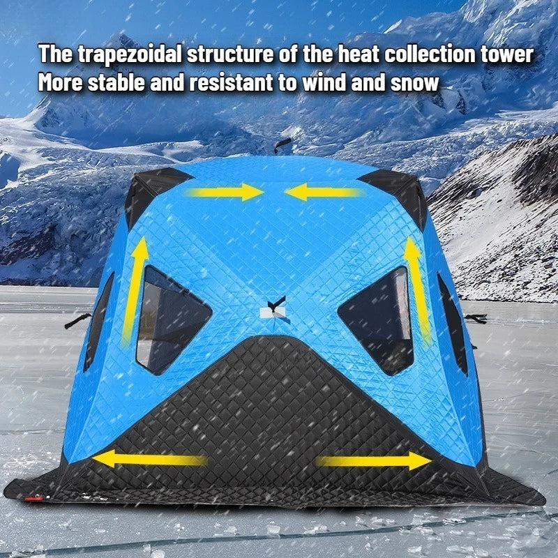 Winter Ice Fishing House Thickened Tent Outdoor Camping Equipment Winter Fishing Tent Cotton Winter Warm Cold and Windproof