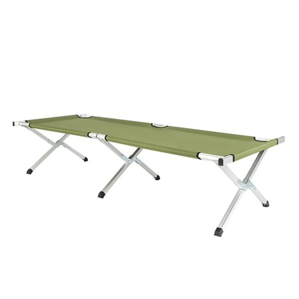 Camping Cot Portable Folding Bed Ultralight Aluminum Alloy Sleeping Cot for Outdoor Hiking Backpacking Travel with Carrying Bag