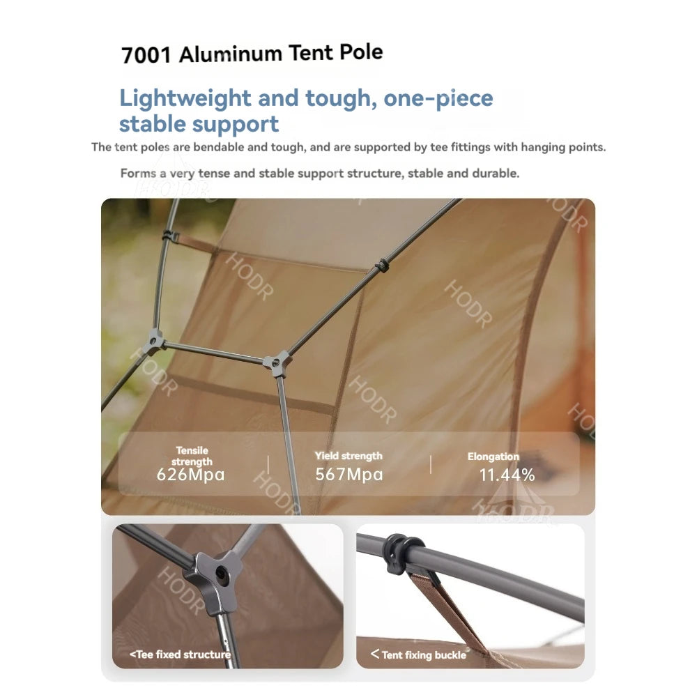 Vidalido Floating Island Tent Cot – Ultralight 1-Person Cot Tent Off-Ground Camping Tents with Mosquito Net & Waterproof Rainfly