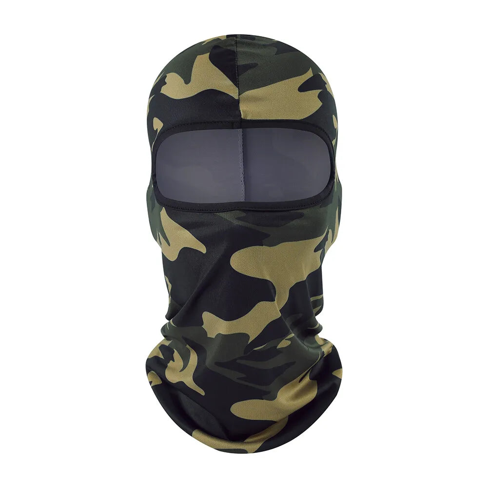 Tactical Military Camo Balaclava Ski Face Mask UV Protector for Man Women Hunting Fishing Motorcycle Windproof
