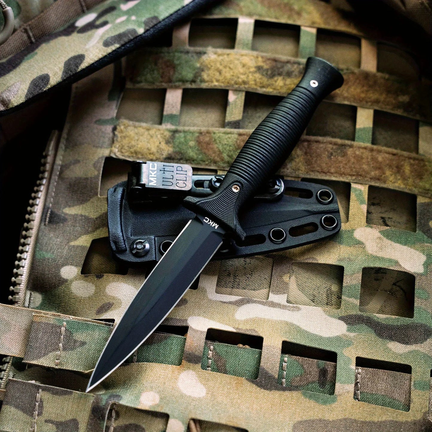 MKC V24 Multi-fuctional Fixed Blade Knife G10 Handle 9Cr13Mov Blade with Sheath Outdoor Underbrush Climbing Hunting Durable Tool