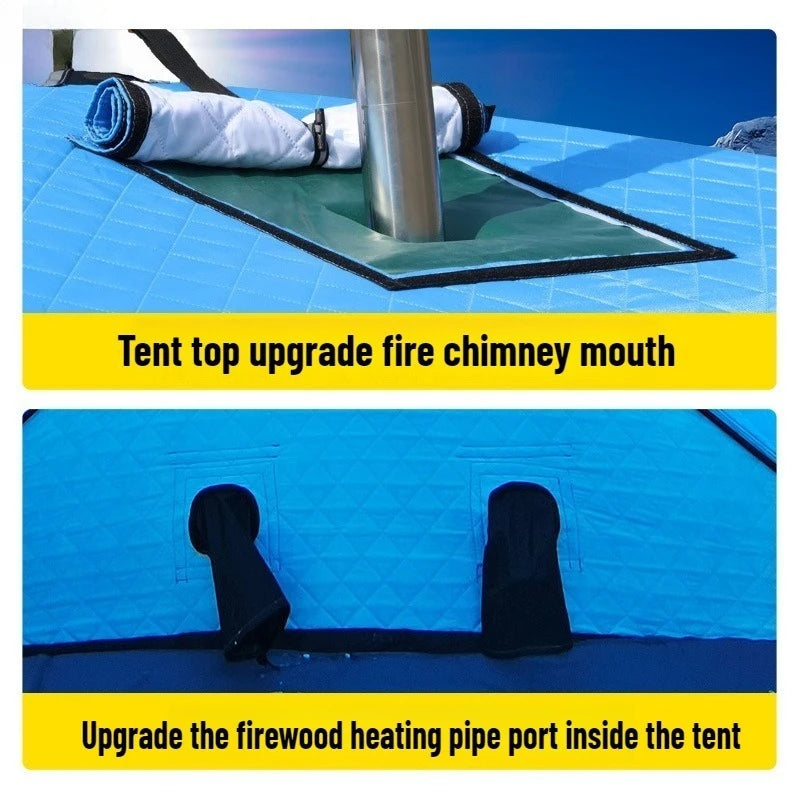 Winter Ice Fishing House Thickened Tent Outdoor Camping Equipment Winter Fishing Tent Cotton Winter Warm Cold and Windproof
