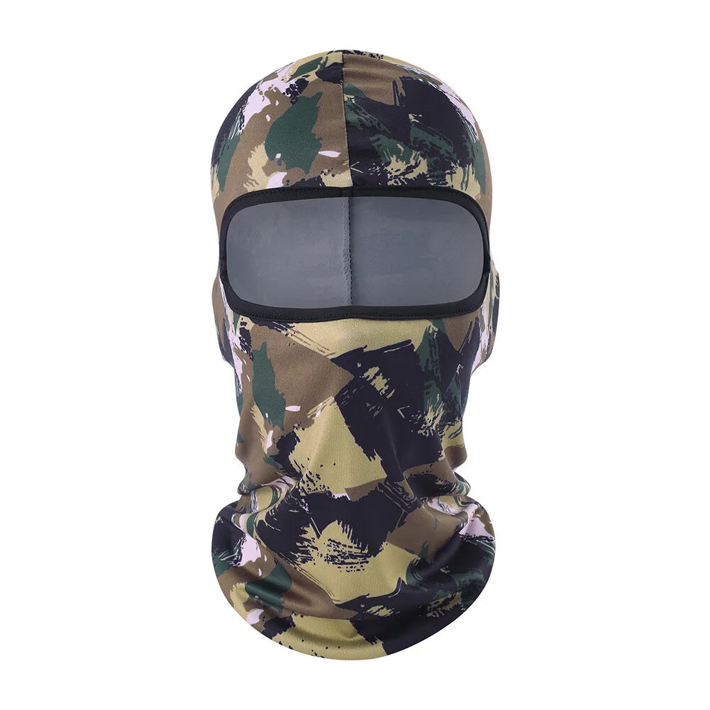 Tactical Military Camo Balaclava Ski Face Mask UV Protector for Man Women Hunting Fishing Motorcycle Windproof